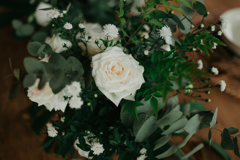 Coffret fleurs et plante verte Interflora